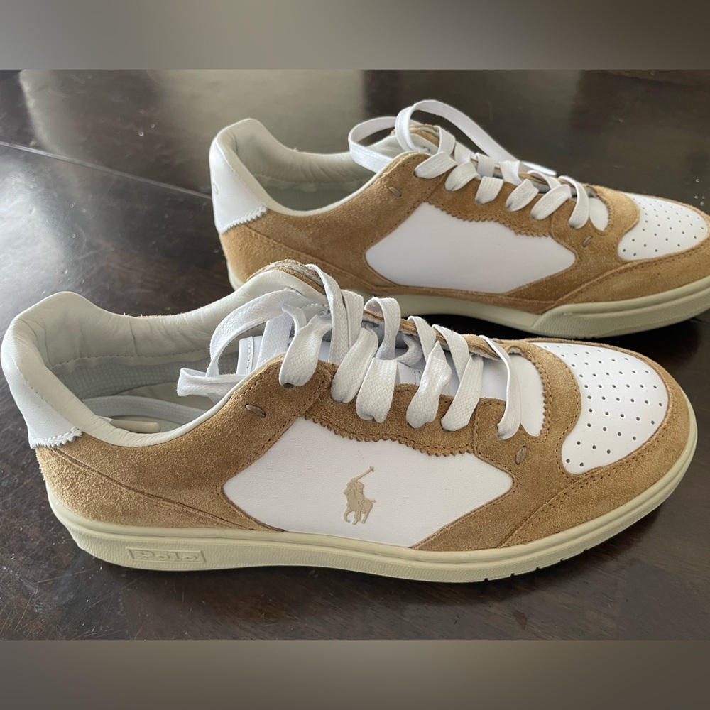 Women's POLO Court Leather Sneaker, sz 6.5